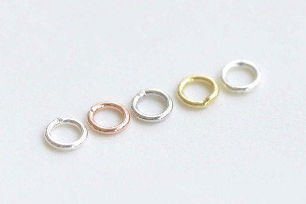 Sterling Silver Jump Rings - 5mm Oval