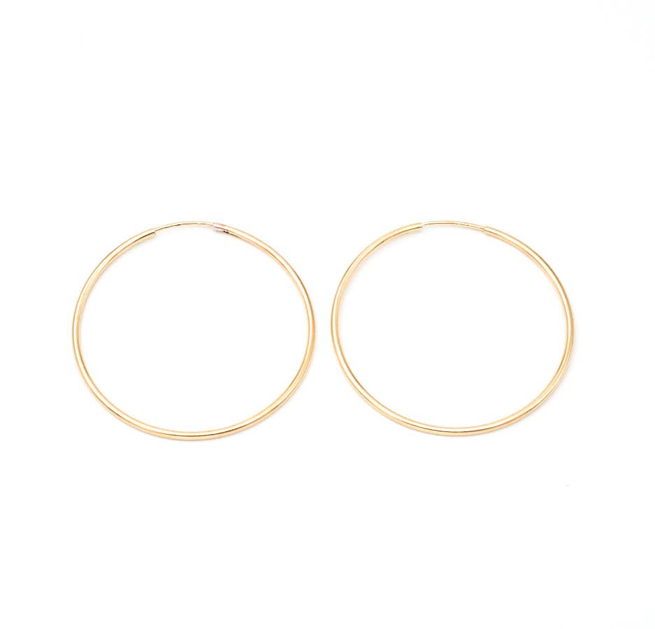 40MM Gold Filled Hoops