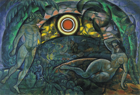 Wladimir Baranoff-Rossiné Adam and Eve Oil on canvas. 155 x 219.7 cm Carmen Thyssen Collection ©Vegap