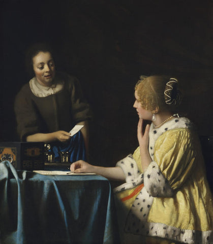 Mistress and Maid by Vermeer, The Frick Collection