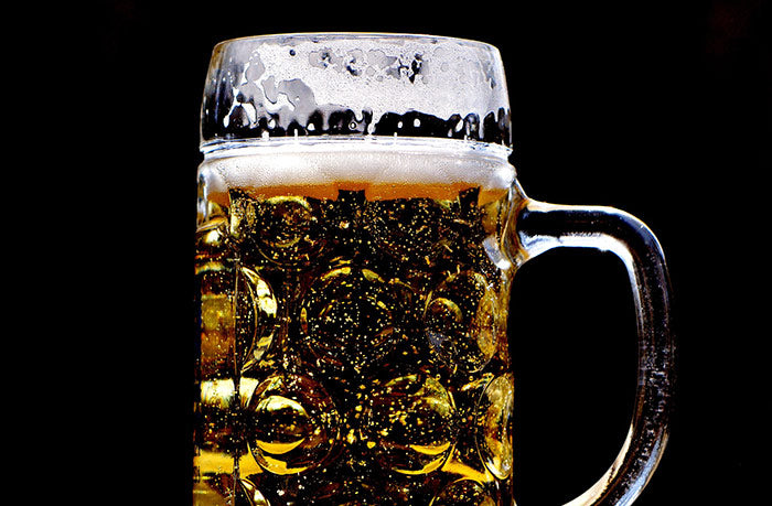 Beer garden thirst glass