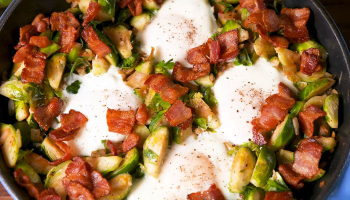 Easy keto-approved brussels sprouts hash for a low carb diet