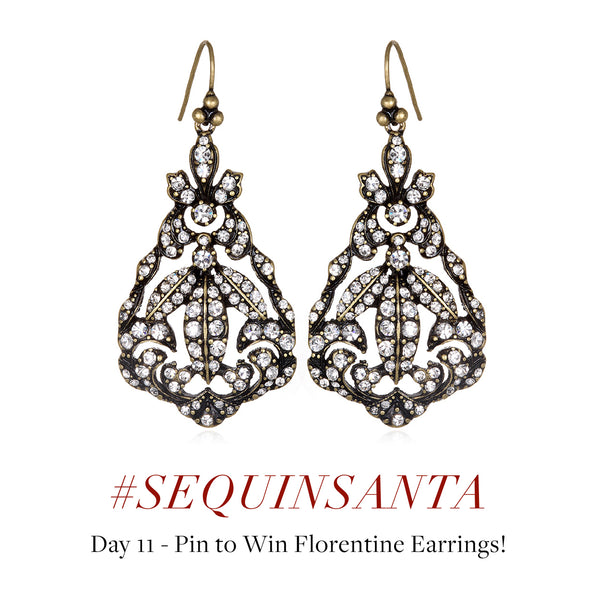 #SequinSanta Day 11 - Pin to Win Florentine Earrings
