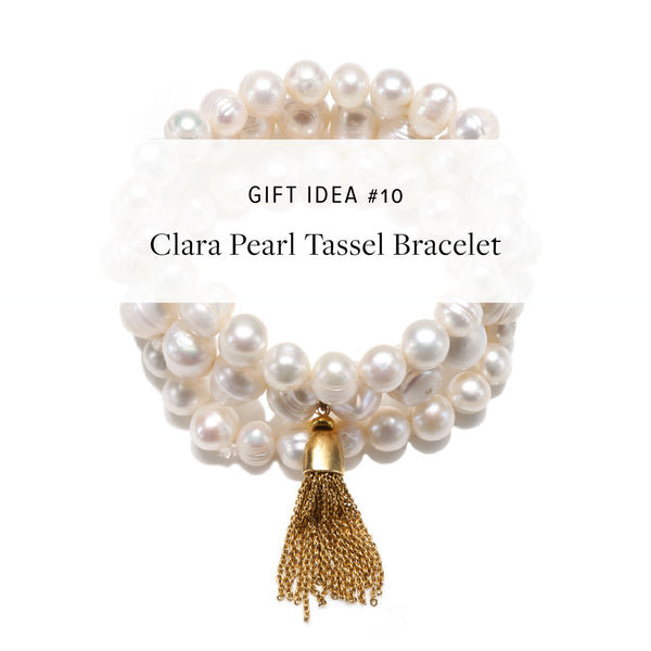Clara Pearl Tassel Bracelet