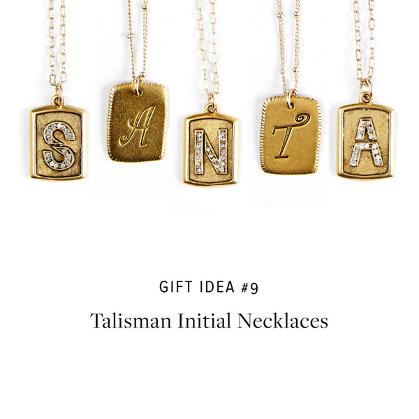 Talisman Initial Necklaces - Santa!
