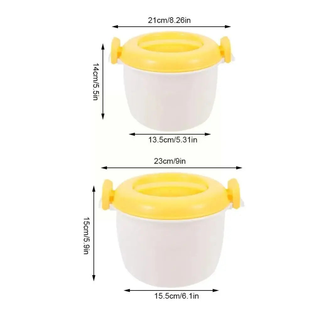 Microwave Rice Cooker Steamer Pot for Pasta, Soup, and Veggies - The Silver Spoon