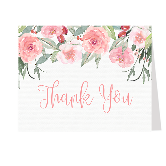 Winter Floral Thank You Card – The Invite Lady