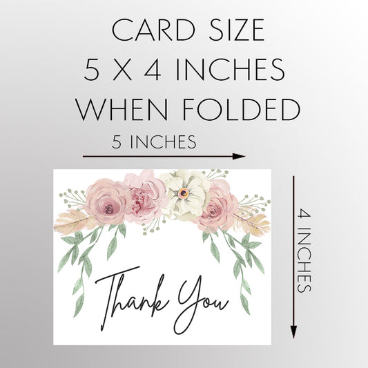 Winter Floral Thank You Card – The Invite Lady