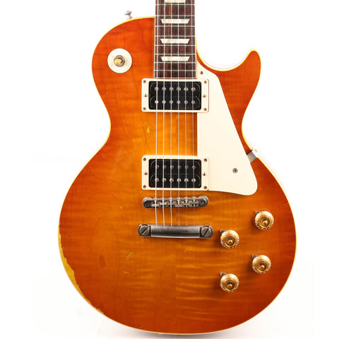 Gibson Custom Shop 1958 Les Paul Reissue Faded Orange Burst Aged 2017