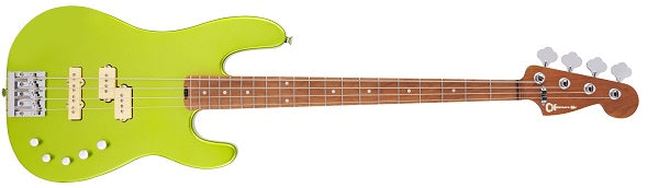 Pro-Mod San Dimas® Bass PJ IV, Caramelized Maple Fingerboard, Lime Green 2965068518en Metallic 