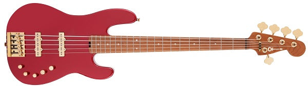 Pro-Mod San Dimas® Bass JJ V, Caramelized Maple Fingerboard, Candy Apple Red 2965079509