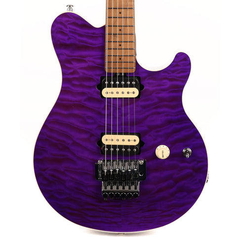 Ernie Ball Music Man Axis Quilt Top Music Zoo Exclusive Amethyst