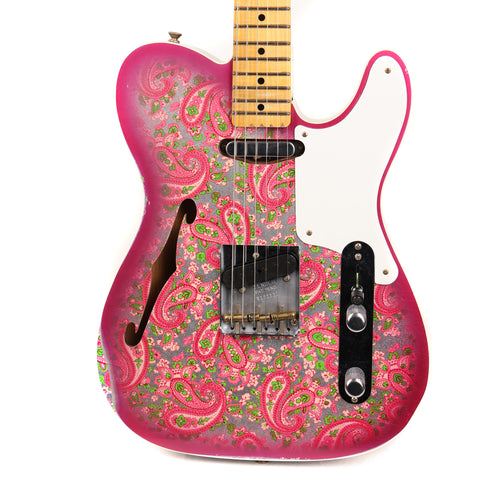 Fender Custom Shop Limited Edition Double Esquire Thinline Custom Relic Aged Pink Paisley