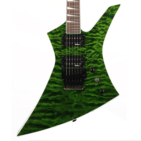 Jackson X Series Kelly KEXQ Laurel Fingerboard Transparent Green Used