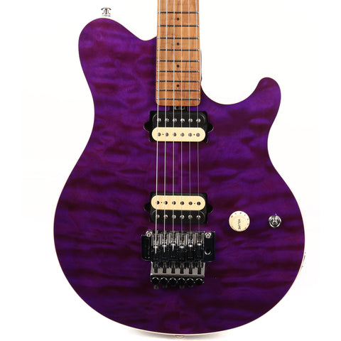 Ernie Ball Music Man Axis Quilt Top Music Zoo Exclusive Amethyst