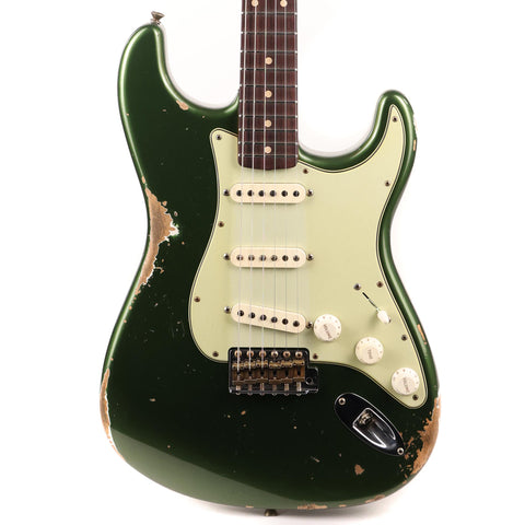 Fender Custom Shop NoNeck '60 Stratocaster Heavy Relic Olive Green Metallic Music Zoo Exclusive