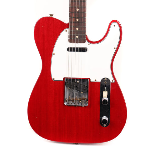 Fender Custom Shop 1963 Telecaster Mahogany Body Journeyman Relic Crimson Transparent