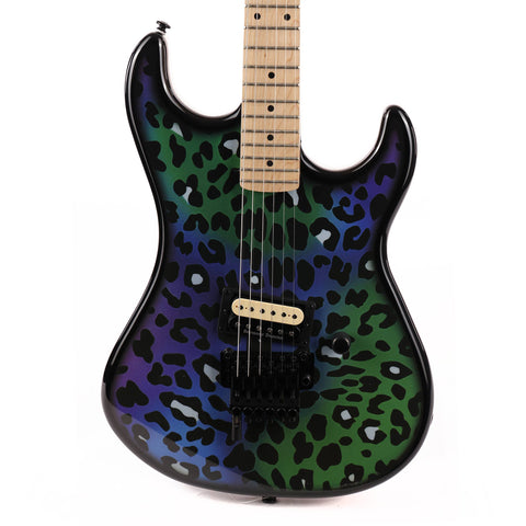 Kramer Custom Graphics Series Baretta Feral Cat Rainbow Leopard Used