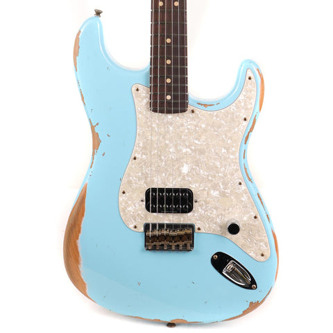 Fender Custom Shop 1969 Stratocaster Hardtail Heavy Relic Daphne Blue