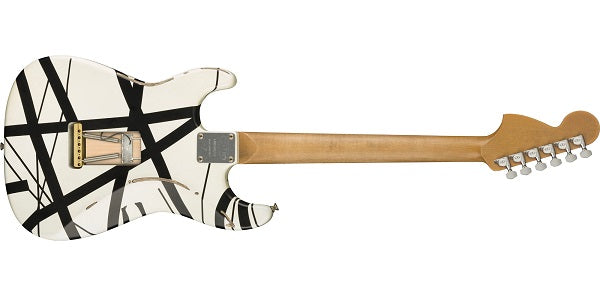 EVH Striped Series '78 Eruption Guitar Relic Black and White Back