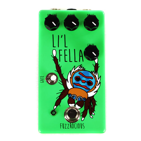 Fuzzrocious Li'l Fella Overdrive Effect Pedal Neon Green