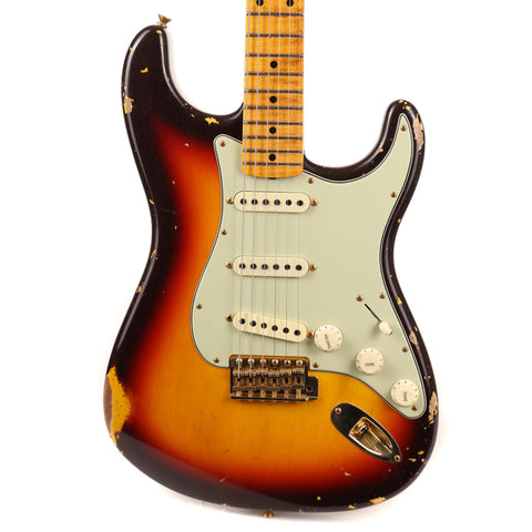 Fender Custom Shop 1962 Poblano Stratocaster Relic Chocolate 3-Tone Sunburst Masterbuilt David Brown