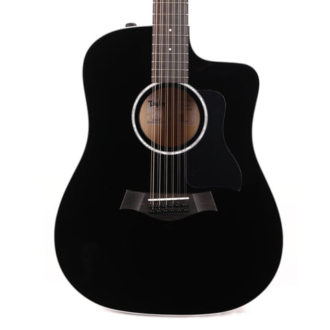 Taylor 250ce 12-String Dreadnought Acoustic-Electric Black