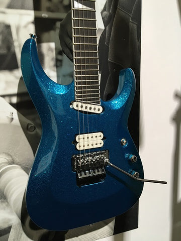 JACKSON SOLOIST HS ARCH-TOP 27-FRET Blue Sparkle - Masterbuilt by Joe Williams