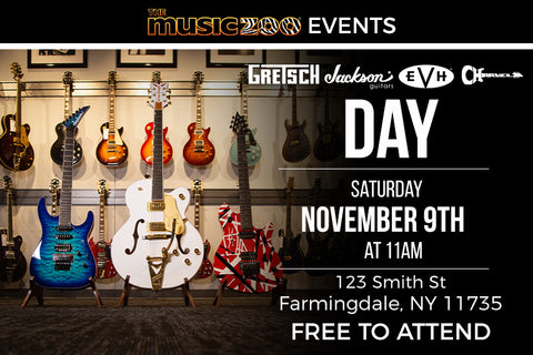 Gretsch, Jackson, EVH and Charvel Day & Giveaway - November 9th at The Music Zoo!