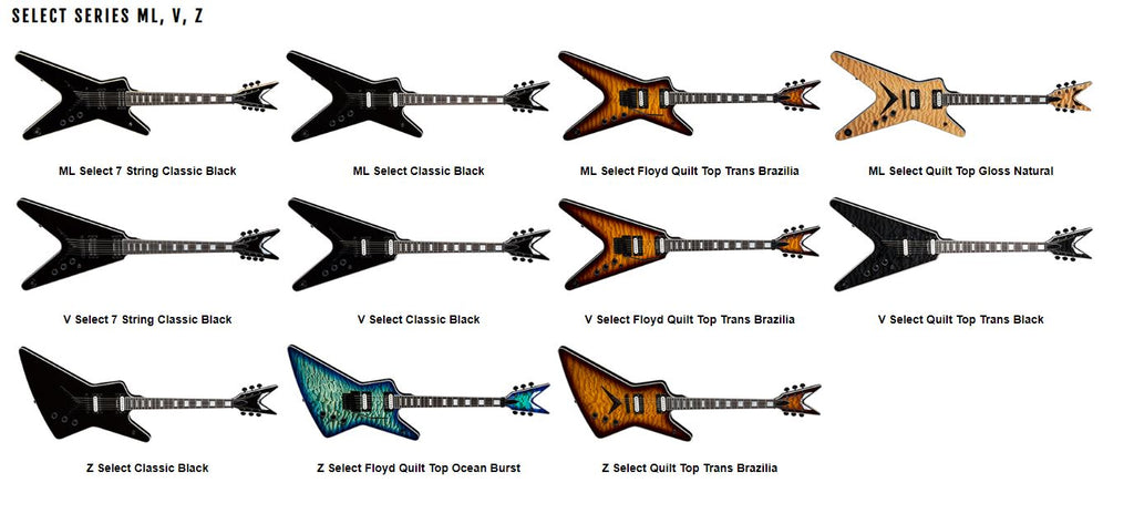 Dean Select Series New The Music Zoo