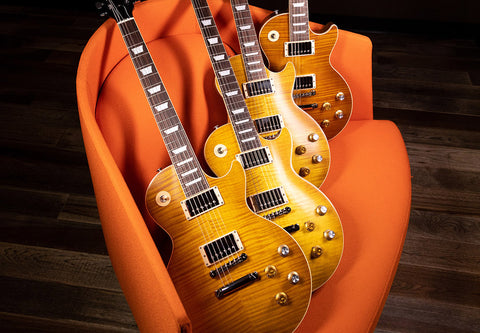 Gibson Kirk Hammett Greeny Les Paul Group Shot The Music Zoo 