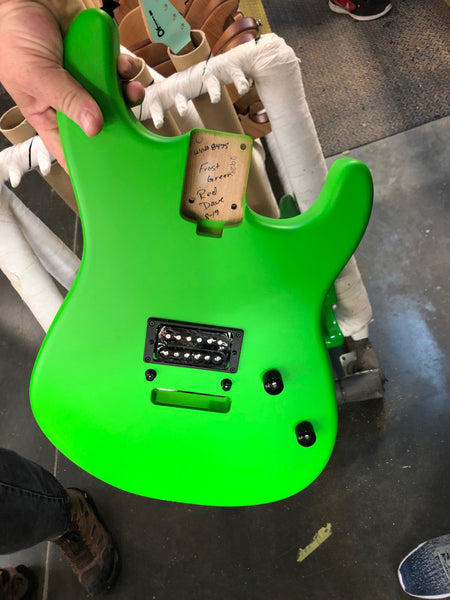 Charvel Satin Slime Green FU-Tone San Dimas