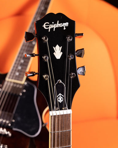 Epiphone Jim James Signature ES-335 headstock - the music zoo 