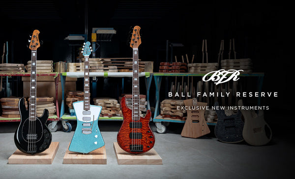 Ernie Ball Music Man April Ball Family Reserve Models Available Now!