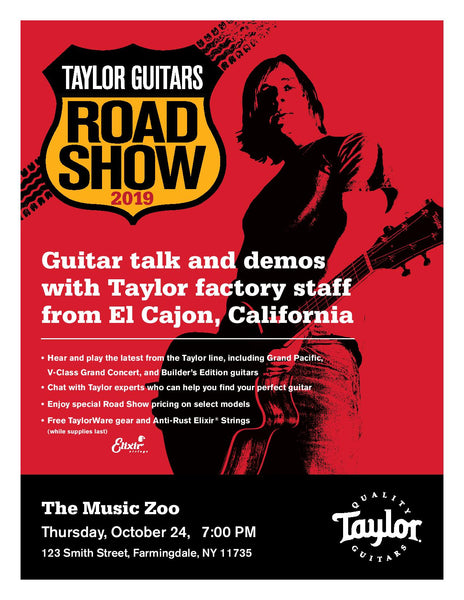 Taylor Road Show October 24 2019 - The Music Zoo
