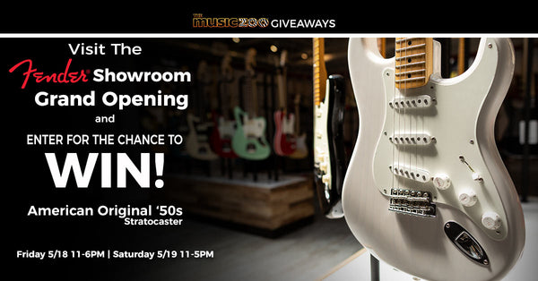 Grand Opening: Fender Showroom at The Music Zoo May 18 & 19 Win A Free Stratocaster