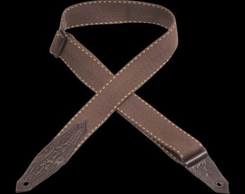 Levy's MSSC80 Cowboy Boot Guitar Strap Brown | The Music Zoo