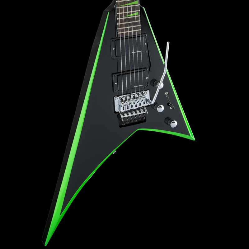 jackson x series rhoads rrx24 black with neon green bevels