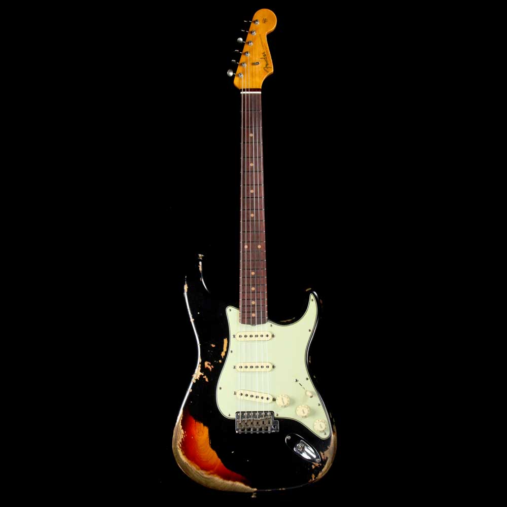 Fender Custom Shop '62 Stratocaster Heavy Relic Black Over 3-Tone