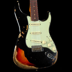 Fender Custom Shop '62 Stratocaster Heavy Relic Black Over 3