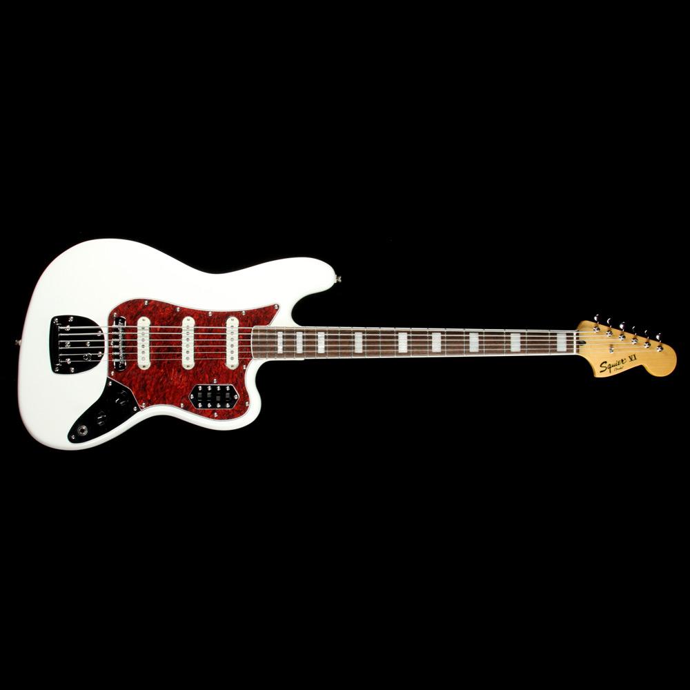 Squier Vintage Modified Bass VI Olympic White | The Music Zoo