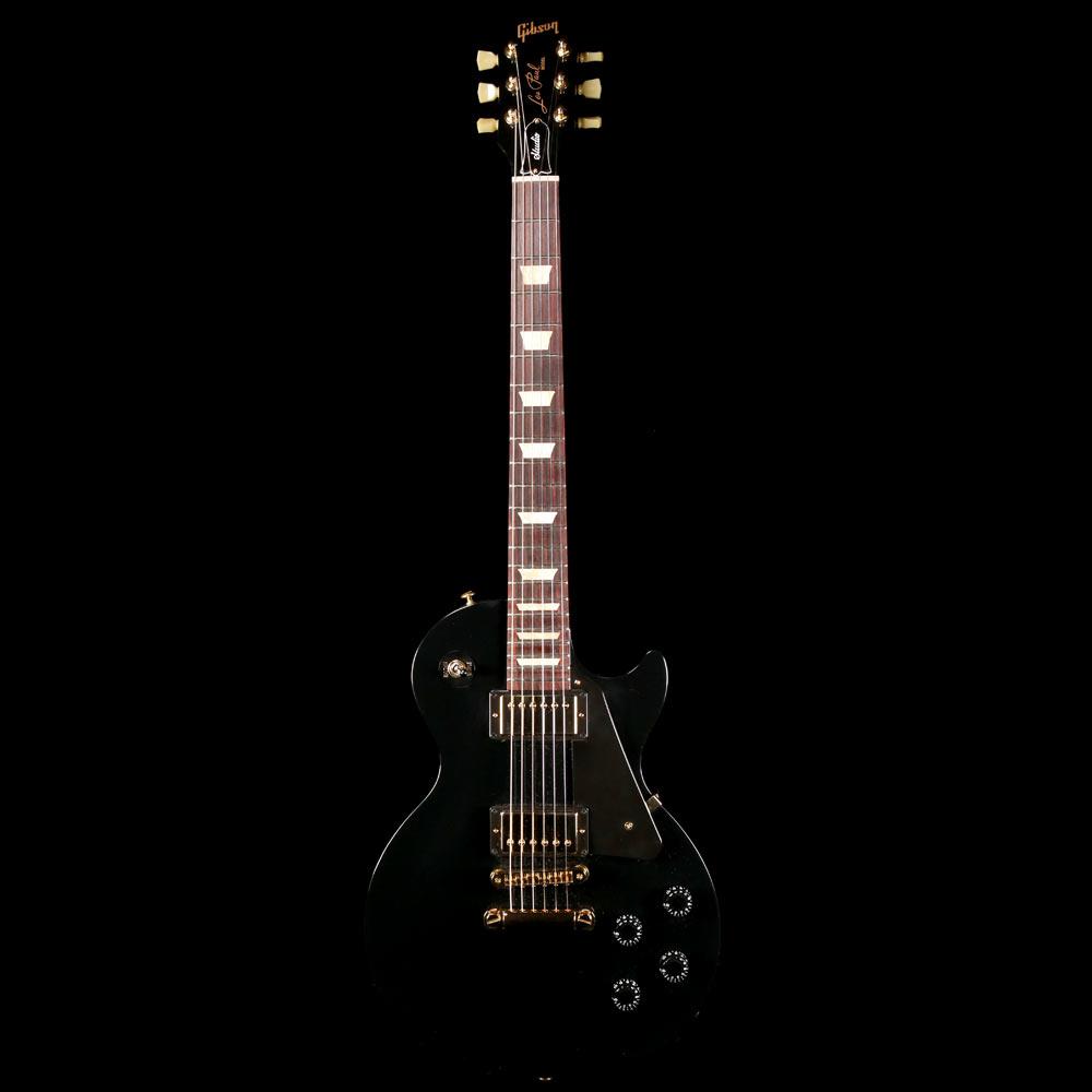 Gibson Les Paul Studio Black with Gold Hardware 2016 | The Music Zoo