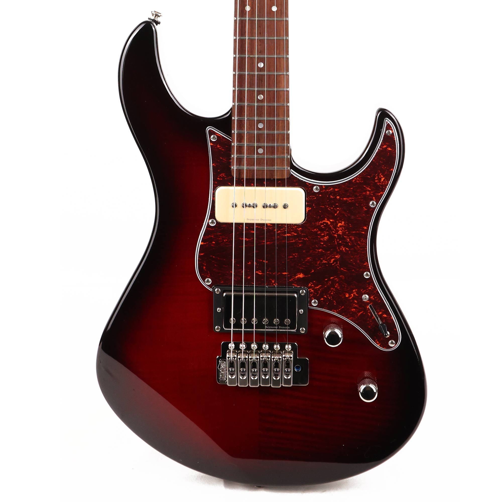 Yamaha PAC 611VFM Dark Red Burst | The Music Zoo