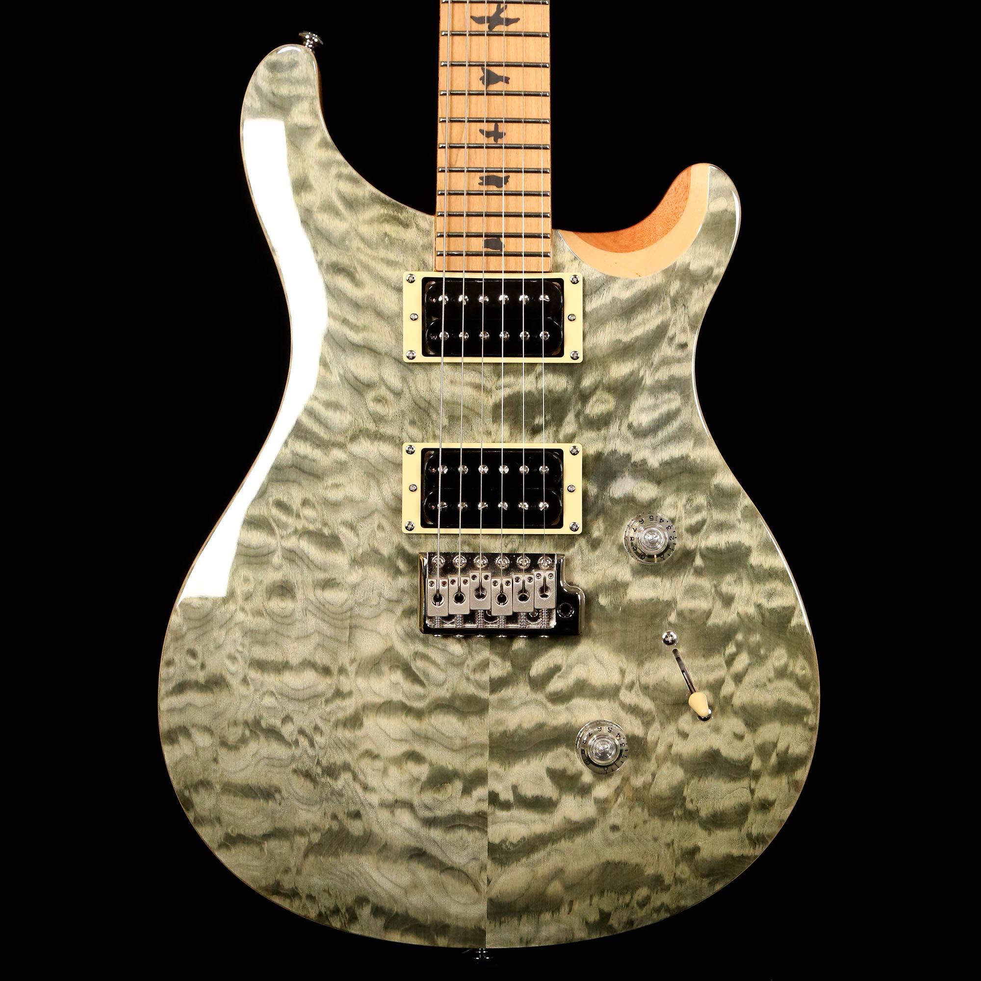 Prs Se Custom 24 Roasted Maple Limited Edition Trampas Green The Music Zoo