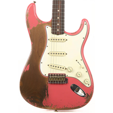 Fender Custom Shop 1962 Stratocaster Roasted Alder Ultimate Relic Faded Coral Pink Masterbuilt Carlos Lopez