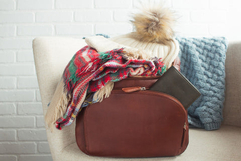 backpack filled with items