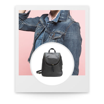 Polaroid photo of the Osgoode Marley Nora Backpack in Black