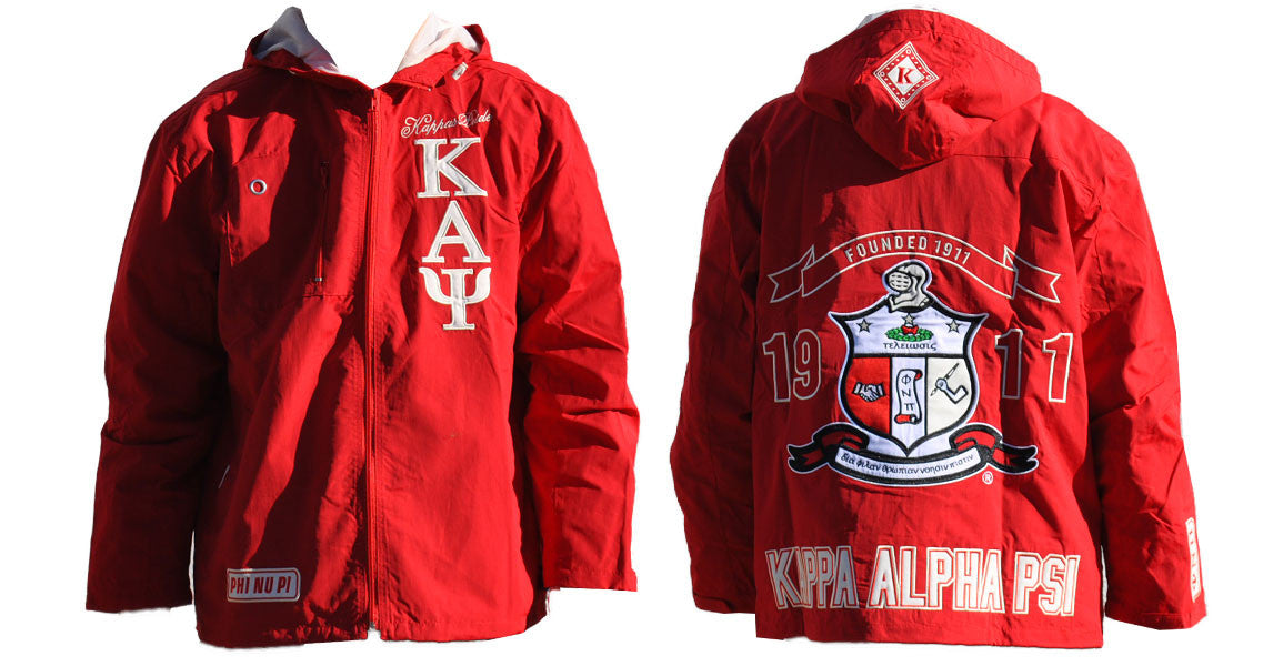 kappa windbreaker red