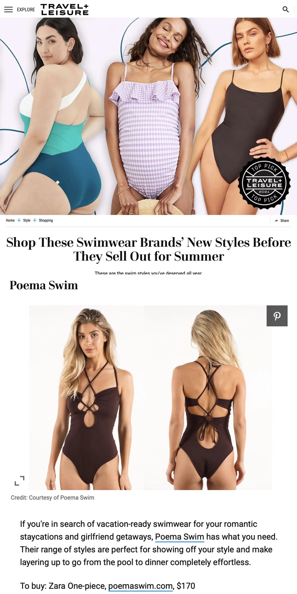 Travel & Leisure hottest swim picks