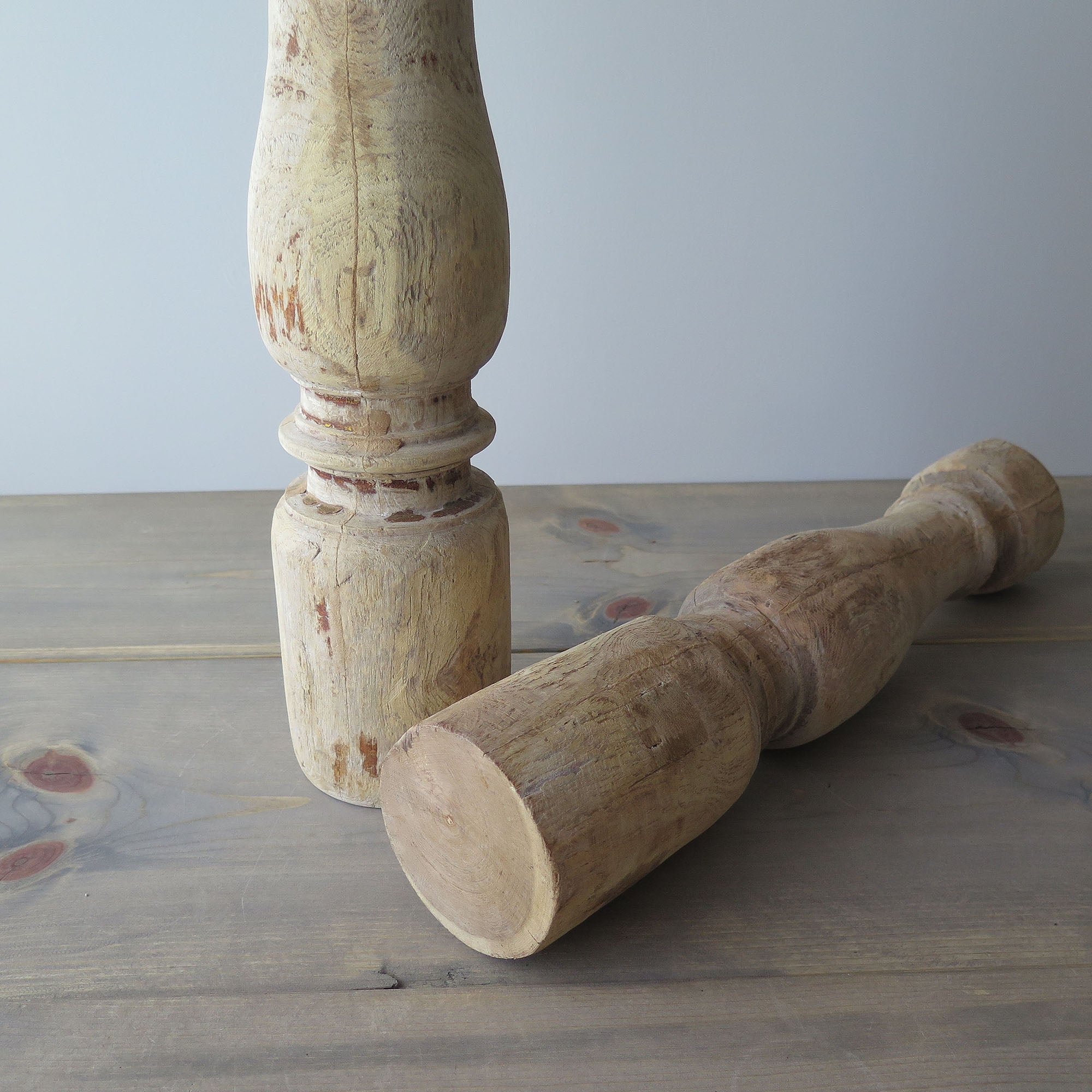 Large Reclaimed Wood Candle Holders